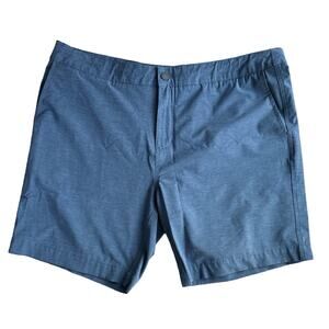 Men’s Faherty All Day Shorts Blue Stretch Casual Summer Travel Sz 40
